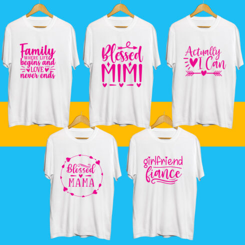 Inspiration SVG T Shirt Designs Bundle cover image.