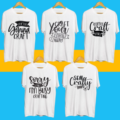 Craft SVG T Shirt Designs Bundle cover image.