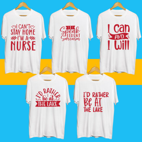 Inspiration SVG T Shirt Designs Bundle cover image.