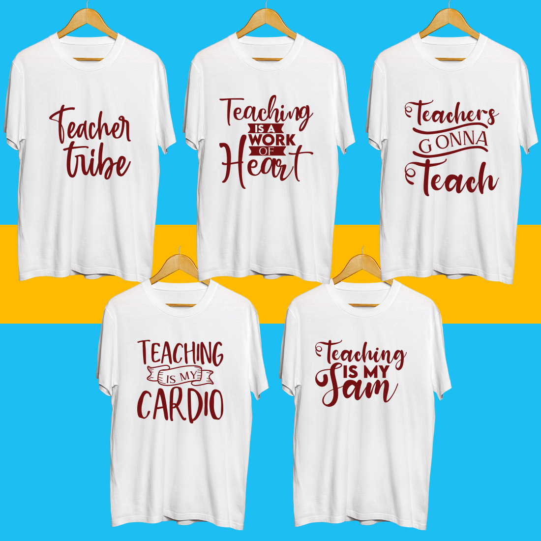 Teacher SVG Bundle cover image.