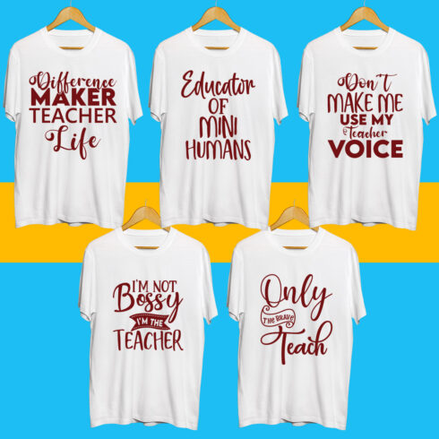 Teacher SVG Bundle cover image.