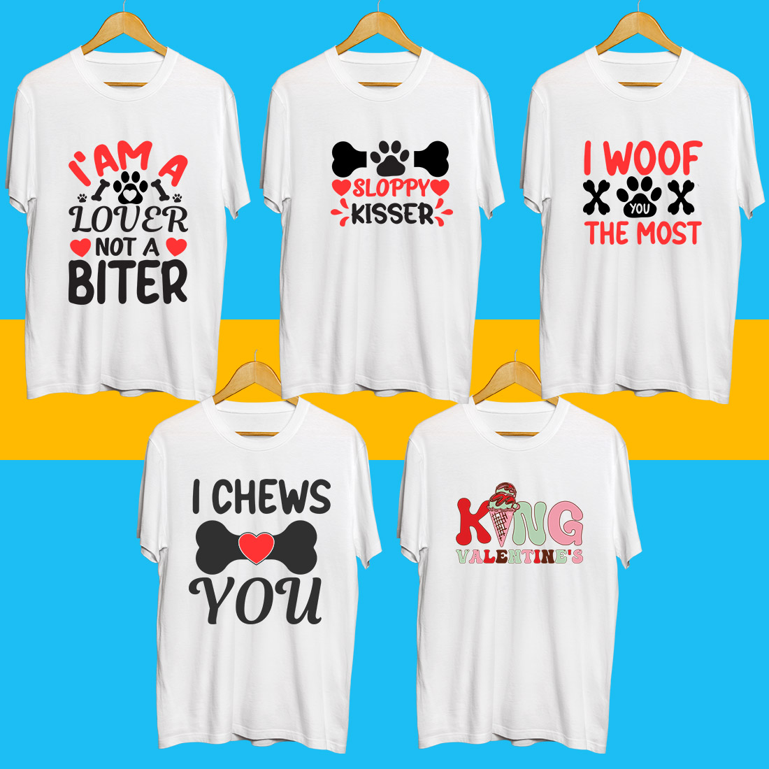 Valentine day SVG Bundle cover image.