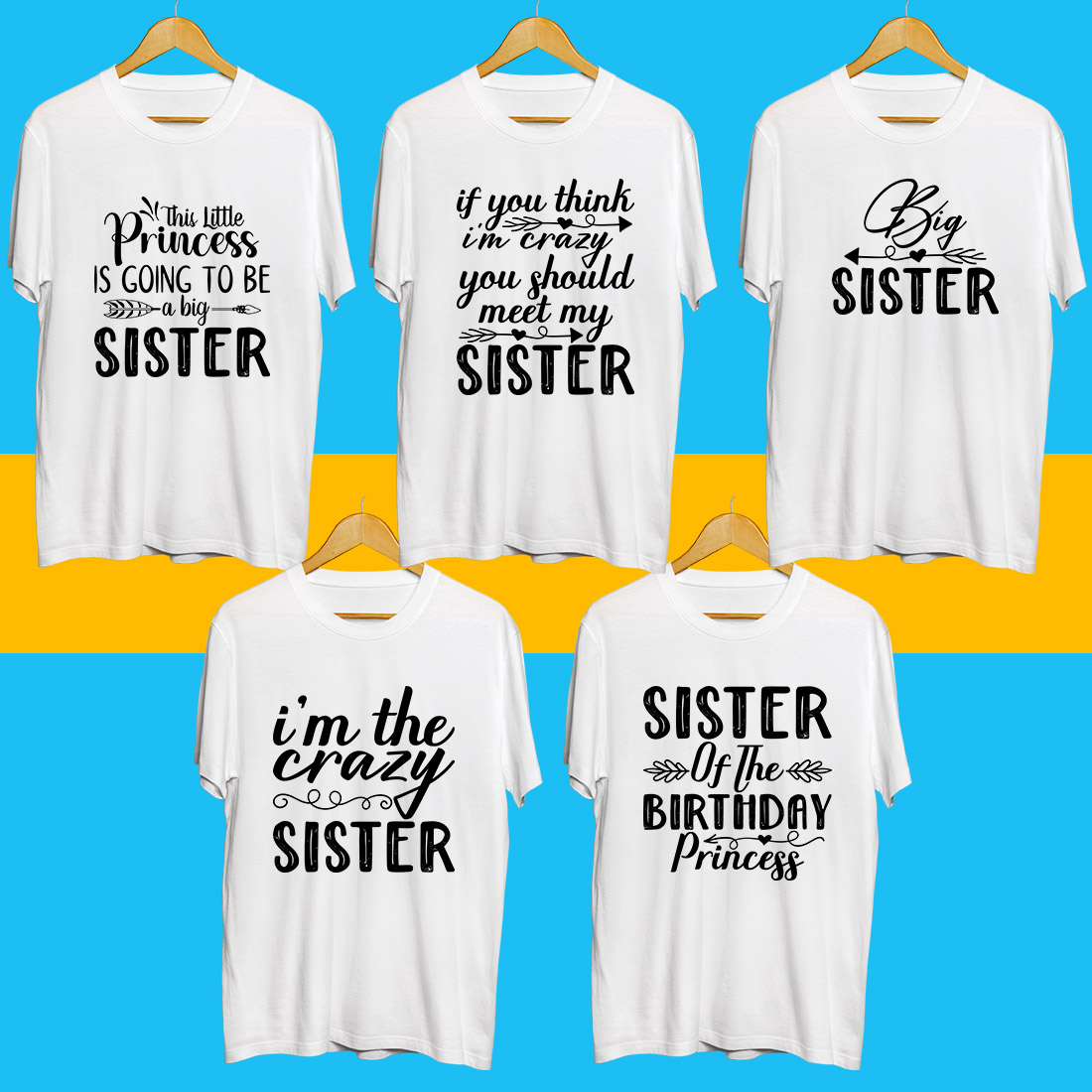 Sister SVG Bundle preview image.