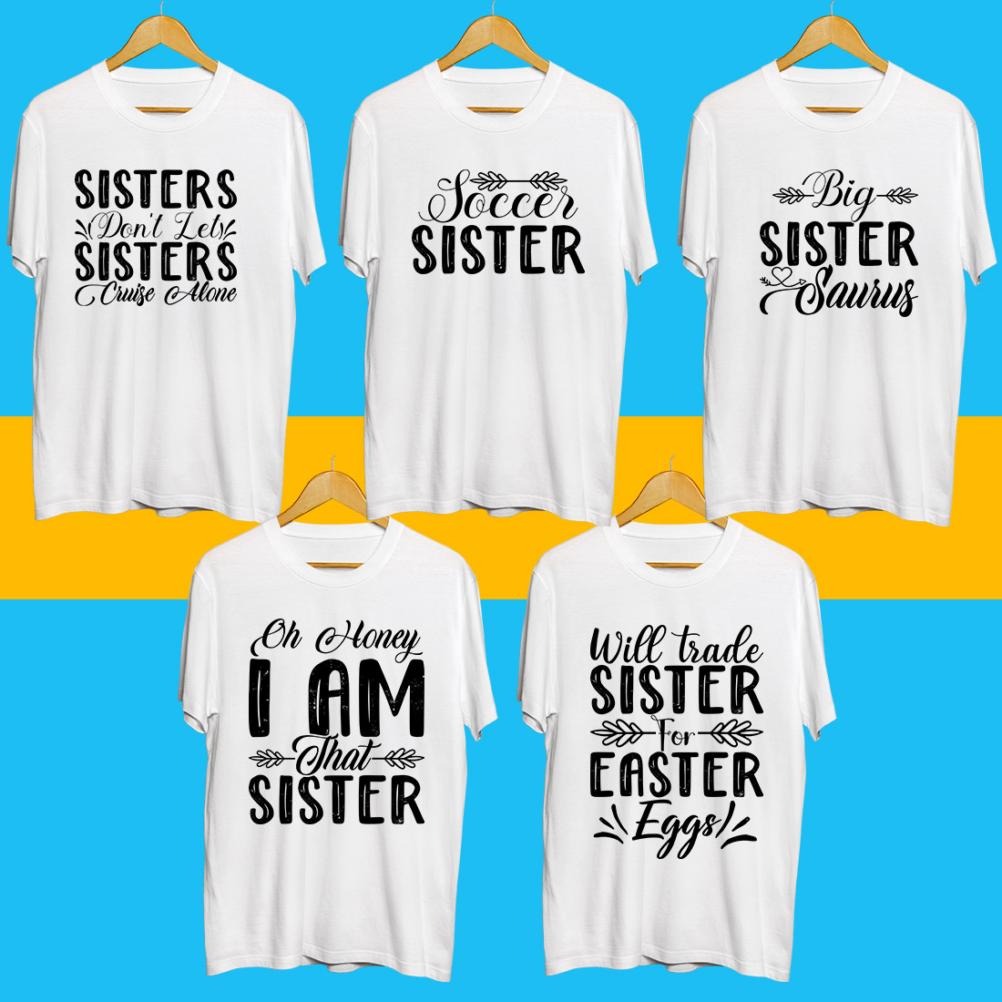 Sister SVG Bundle preview image.