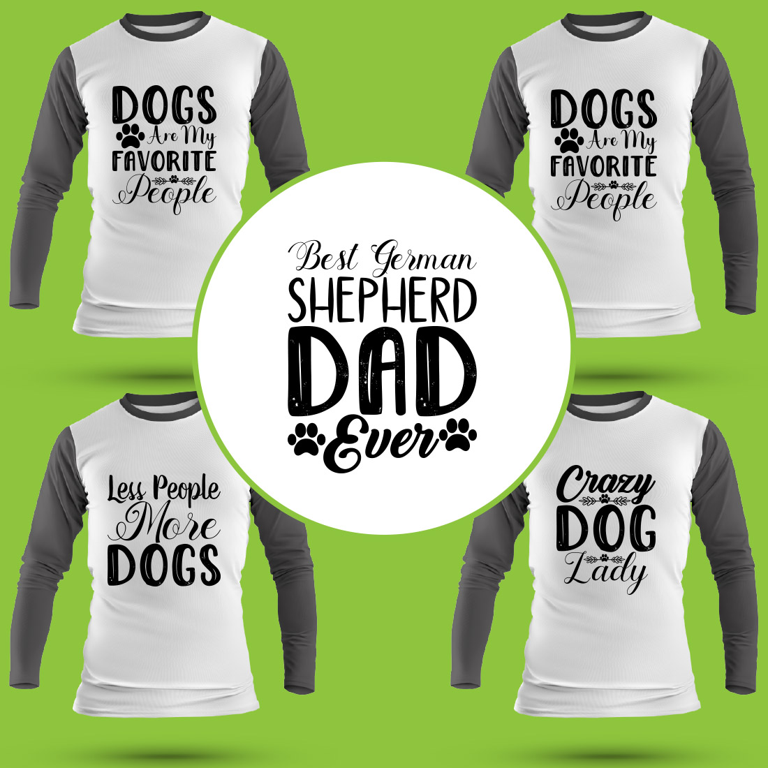 Dog T Shirt Designs Bundle cover image.