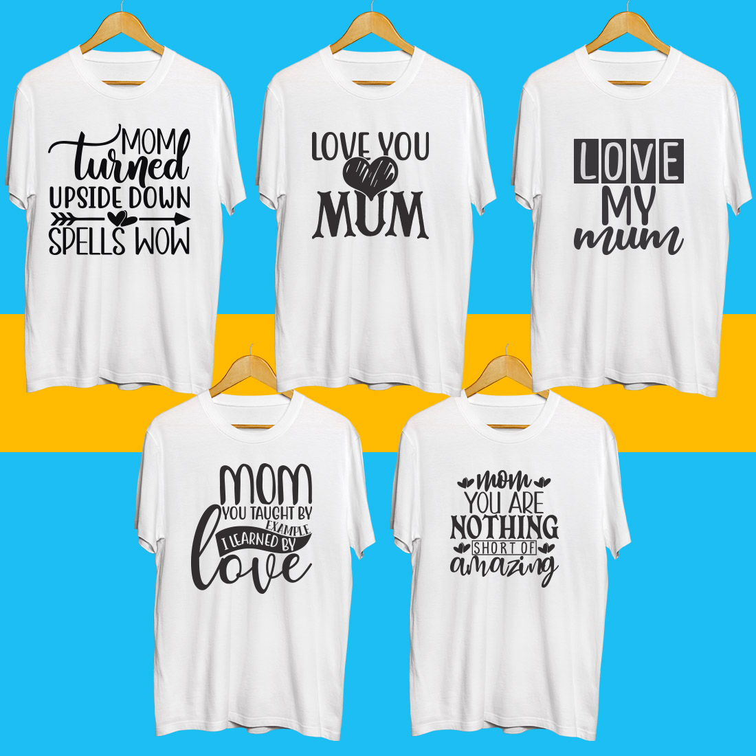 Mothers Day SVG Bundle preview image.