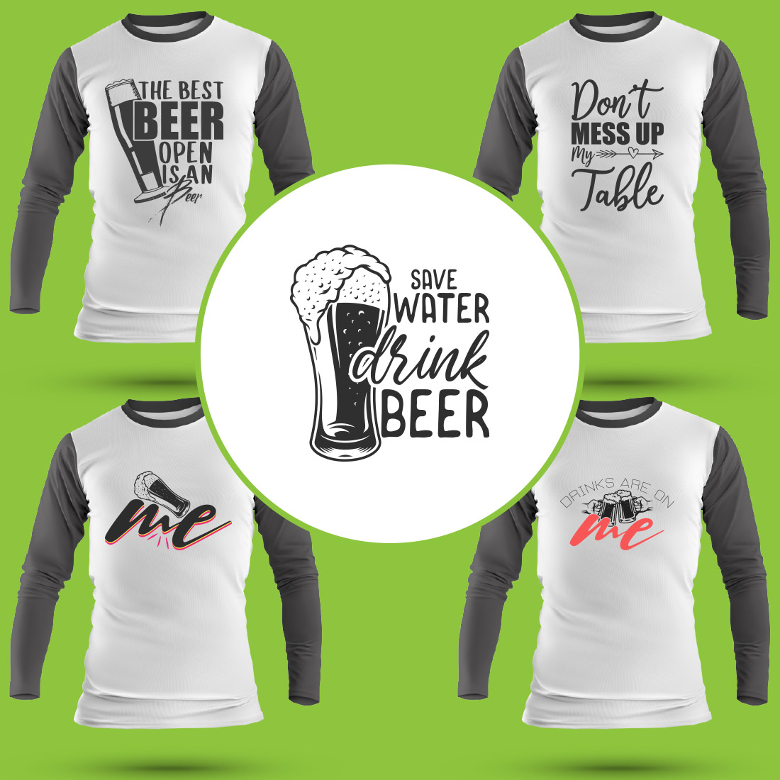 Coasters SVG T Shirt Designs Bundle cover image.