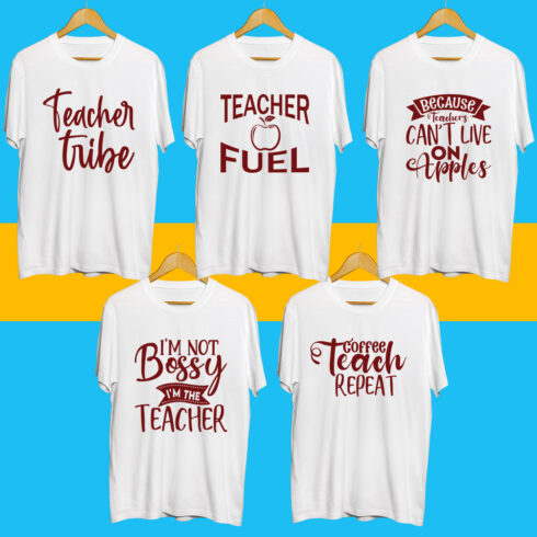 Teacher SVG Bundle cover image.