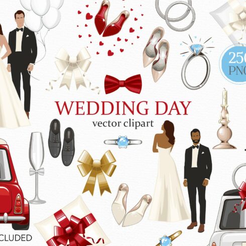 WEDDING DAY CLIPART cover image.