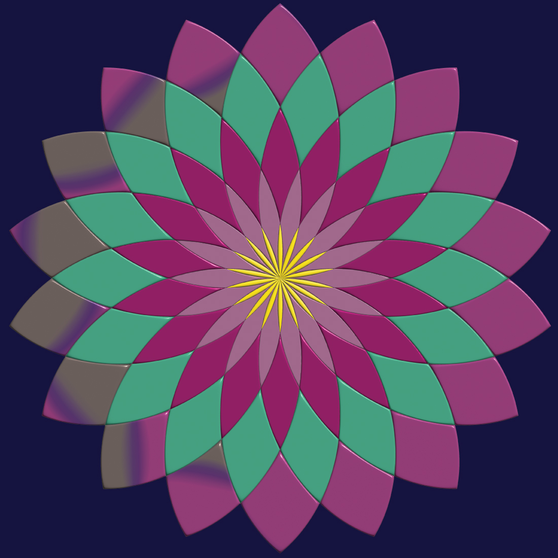 beautiful 3d mandala design preview image.