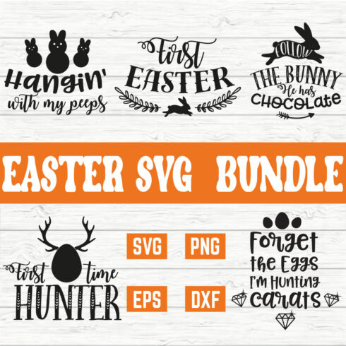 Easter Typography Bundle vol8 cover image.