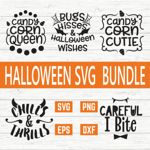 Halloween Typography Bundle vol 3 cover image.