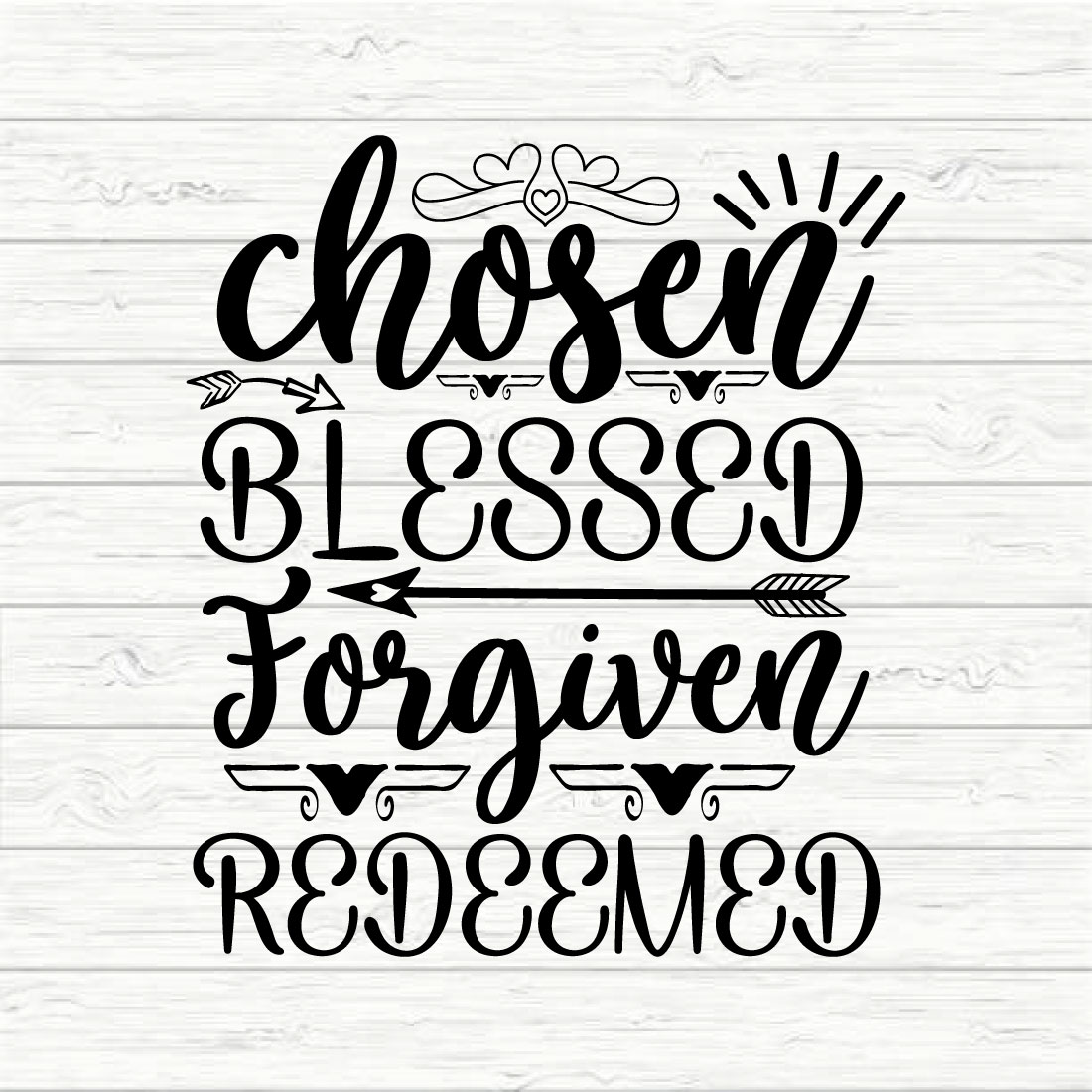 Chosen Blessed Forgiven Redeemed preview image.