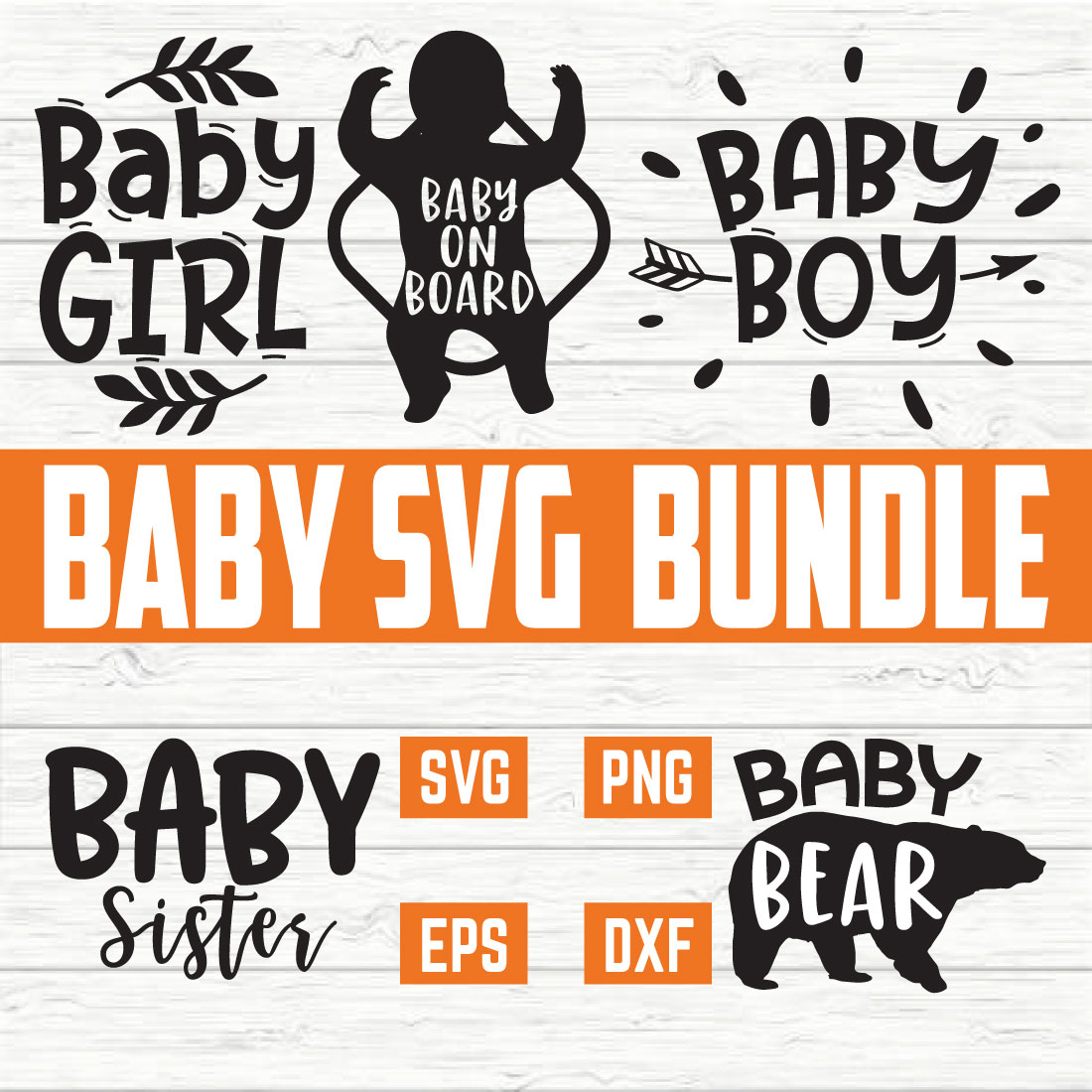 Baby Svg Bundle vol 18 preview image.