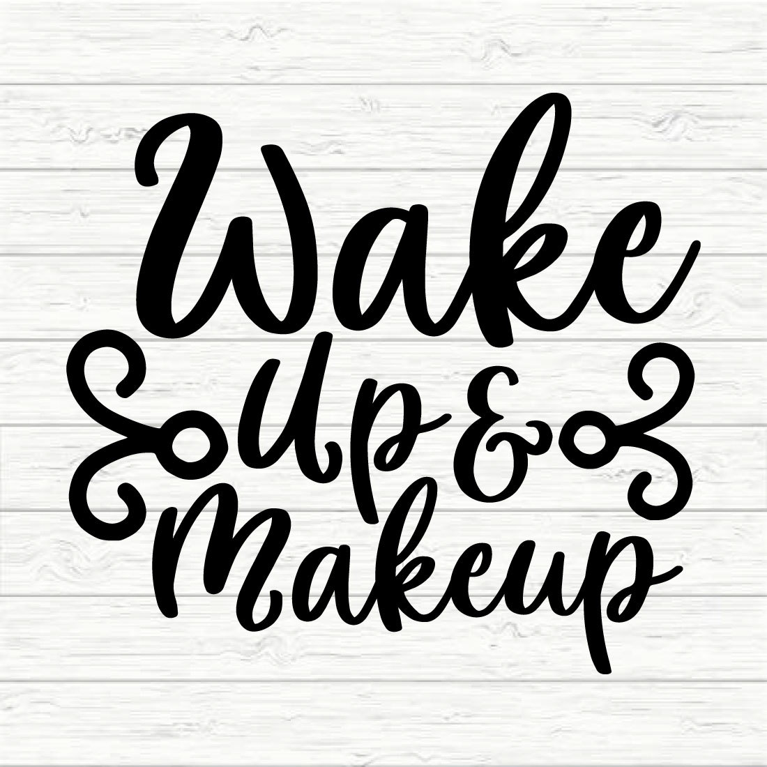 wake up & makeup cover image.