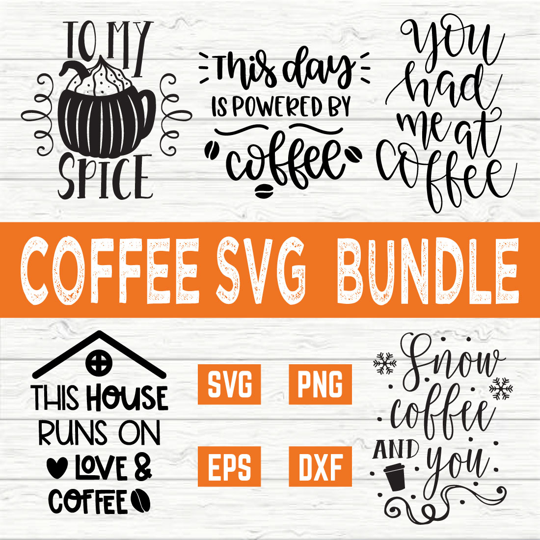 Coffee Svg Bundle vol 8 preview image.