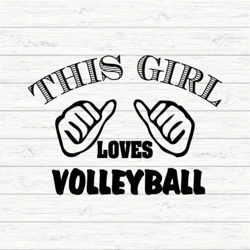 This Girl Loves Volleyball cover image.