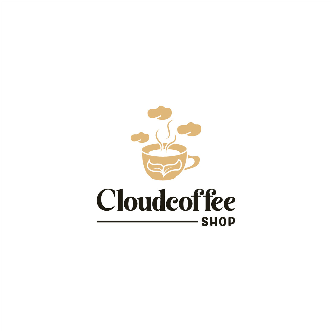 Coffee Shop Logo Design Template preview image.