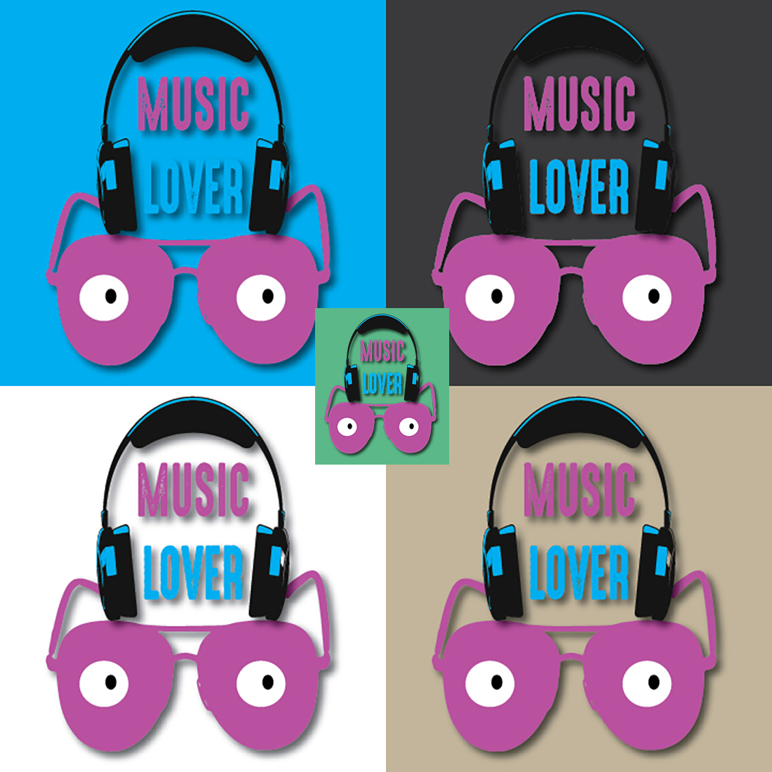 Music T-Shirt Design preview image.