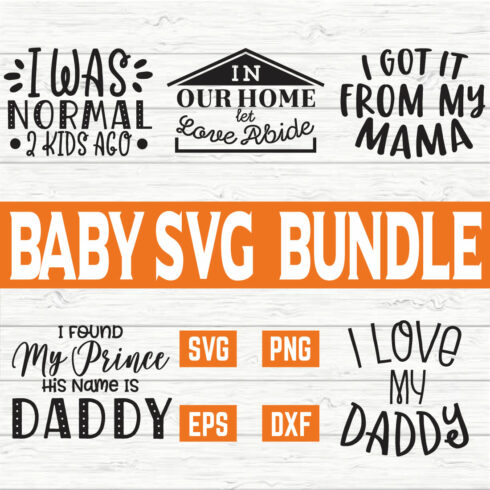 Baby Typography Bundle vol 3 cover image.