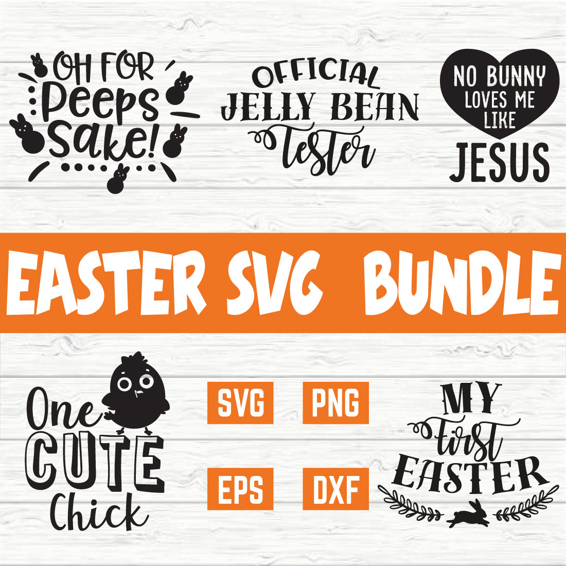 Easter Typography Bundle vol 13 preview image.