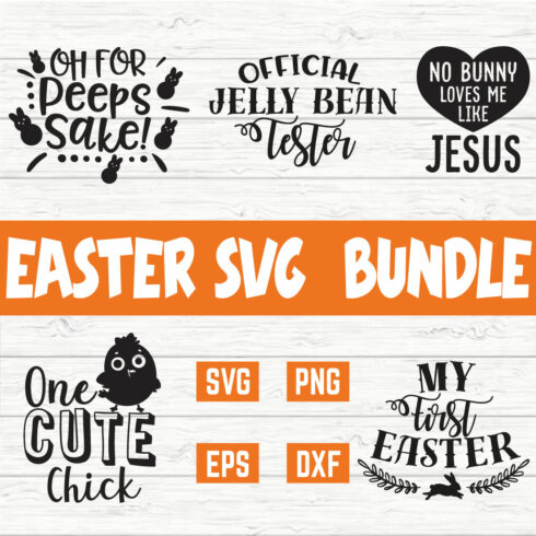 Easter Typography Bundle vol 13 cover image.
