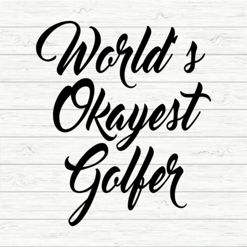 World's Okayest golfer cover image.