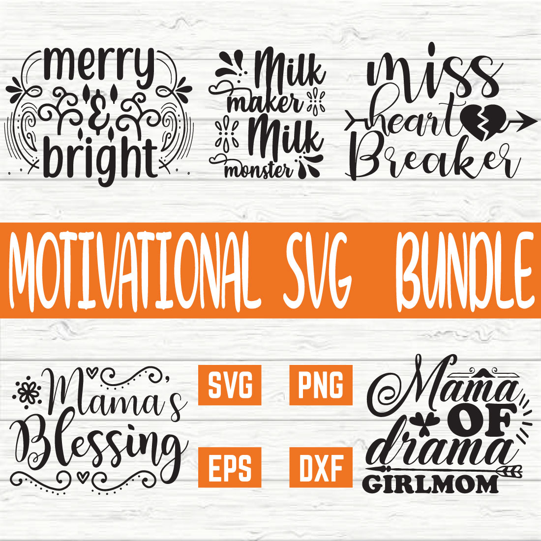 Motivational Typography Bundle vol 28 preview image.