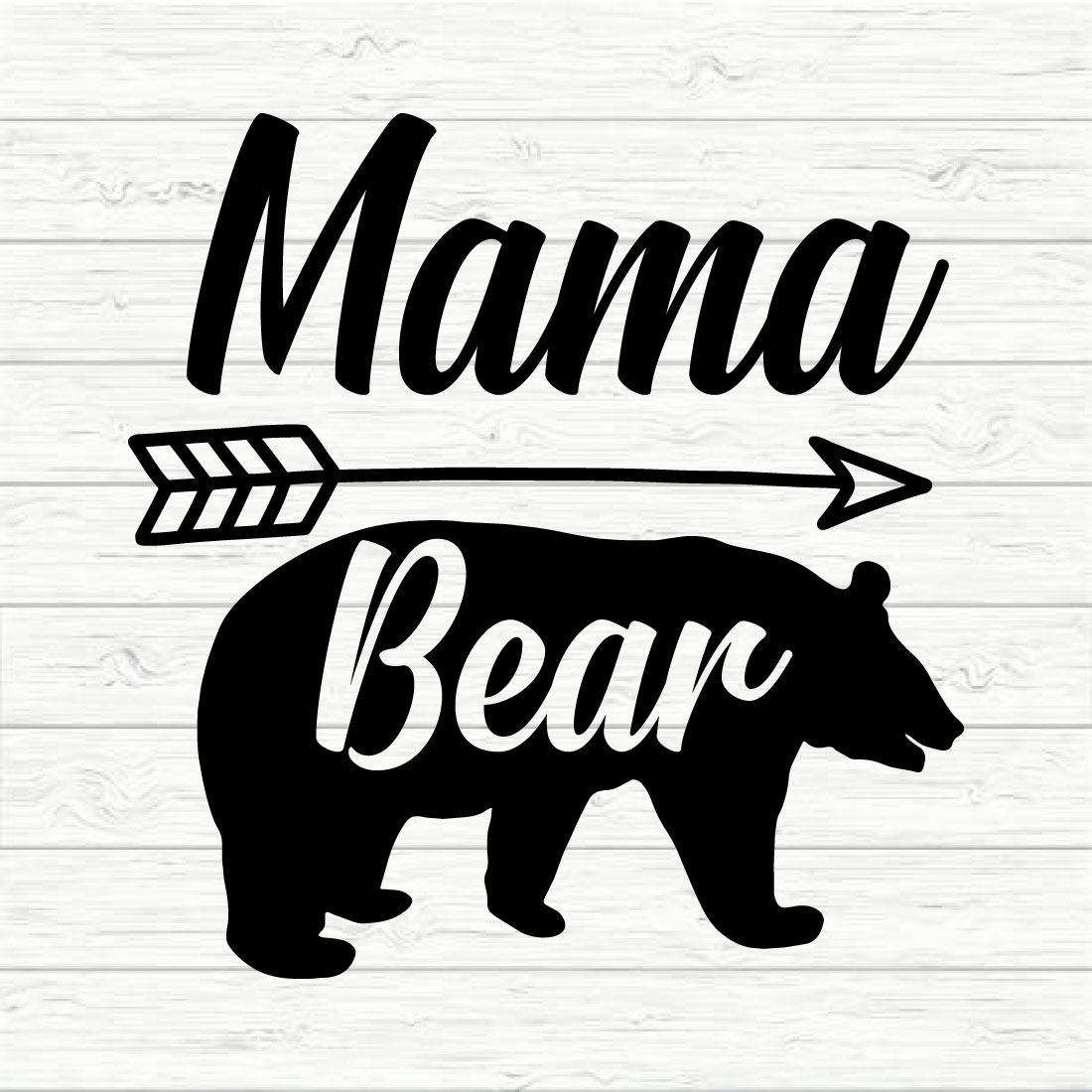 Mama Bear Svg Design preview image.