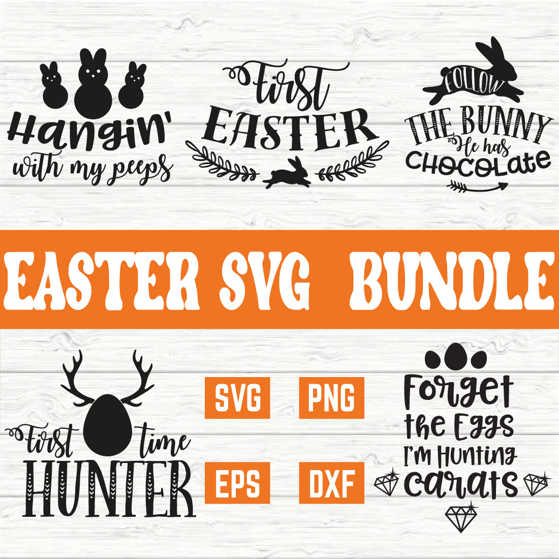 Easter Typography Bundle vol8 preview image.