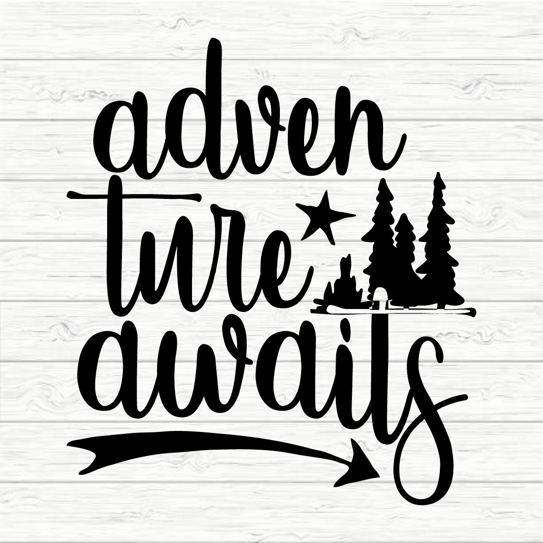 Adventure Awaits Svg Design preview image.