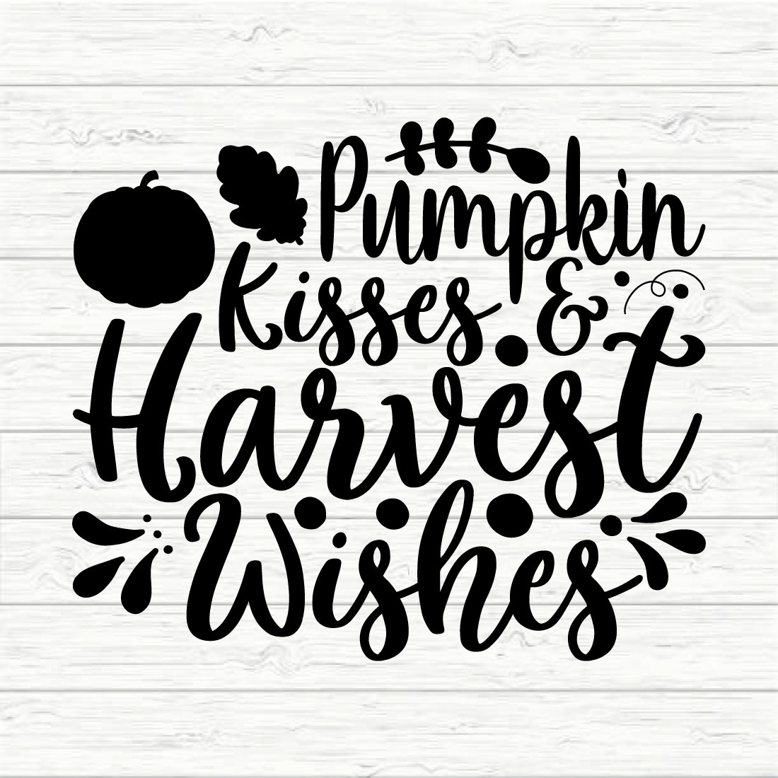 Pumpkin kisses & harvest wishes preview image.