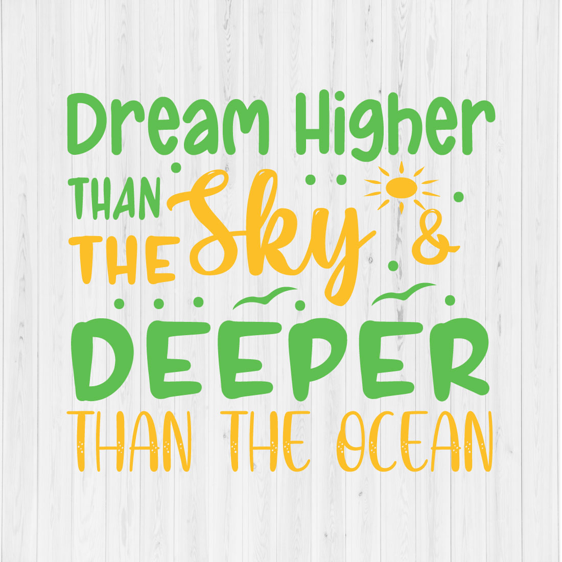 Dream Higher than the Sky & Deeper than the Ocean cover image.