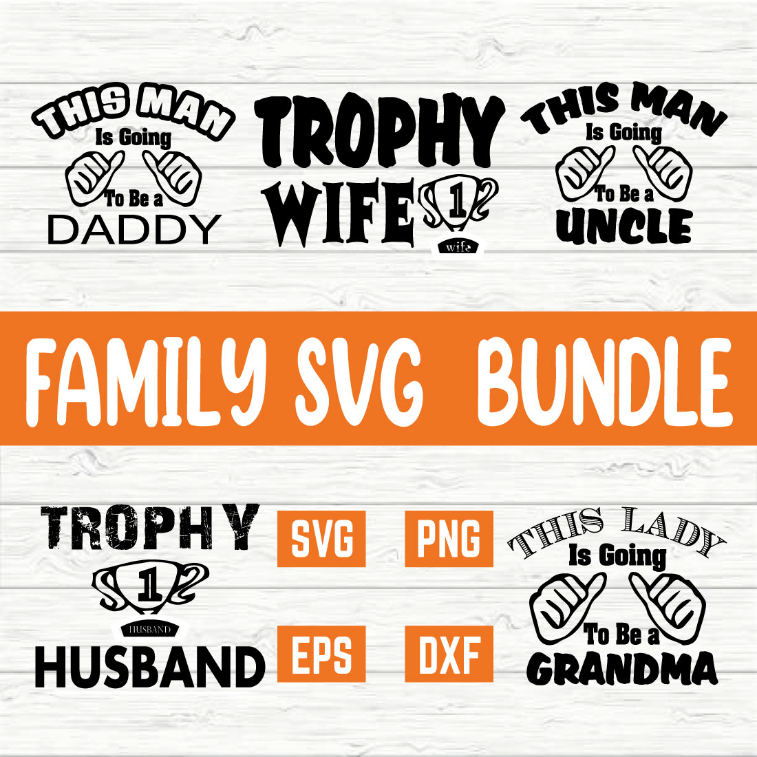 Family Typography Design Bundle vol 30 preview image.