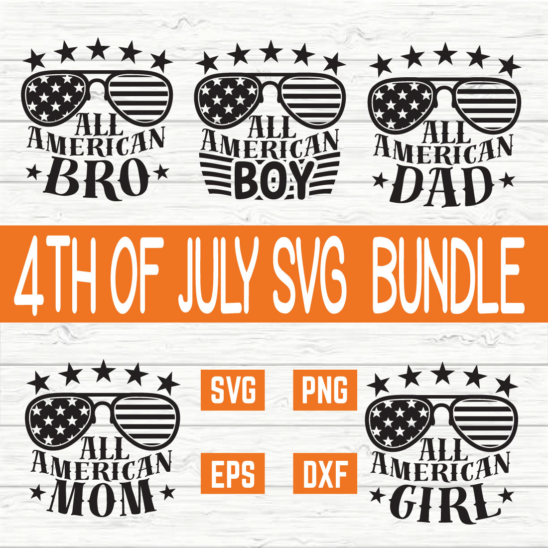 4th Of July T Shirt Bundle vol 6 cover image.