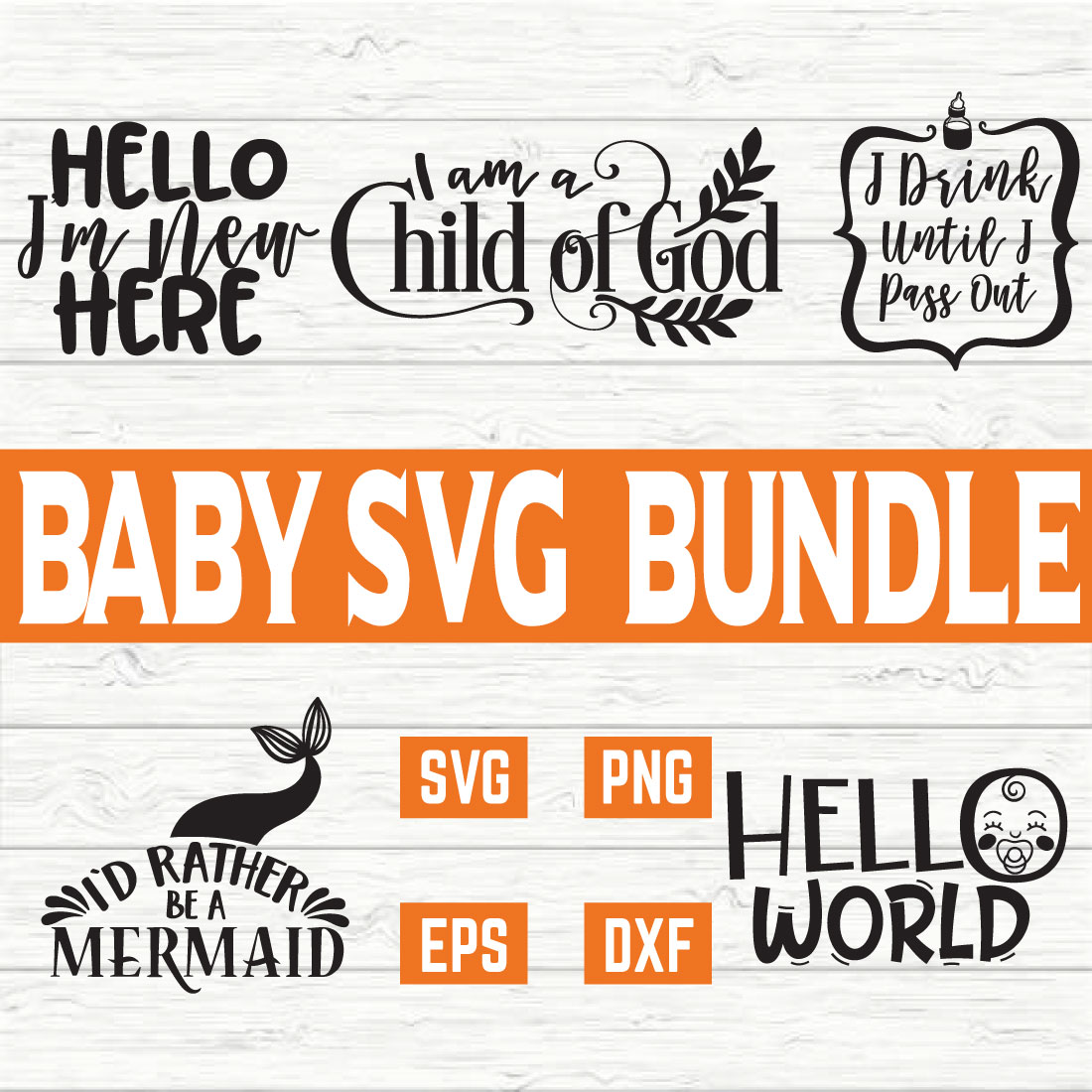 Baby Svg Bundle vol 2 cover image.