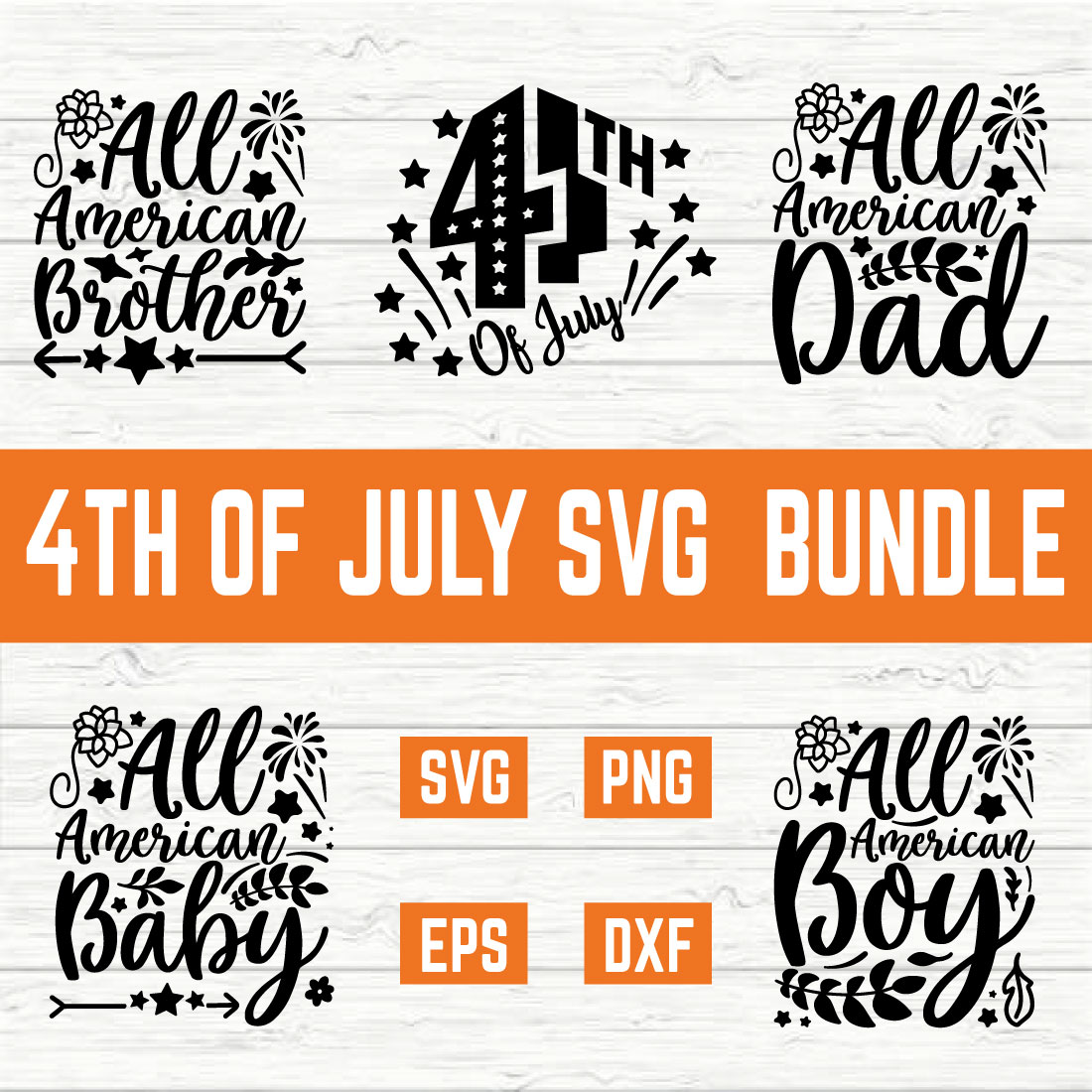 4th Of July Svg Bundle Vol 1 preview image.