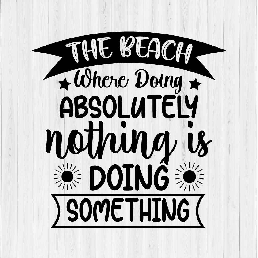 The Beach Where doing absolutely Nothing is Doing Something cover image.