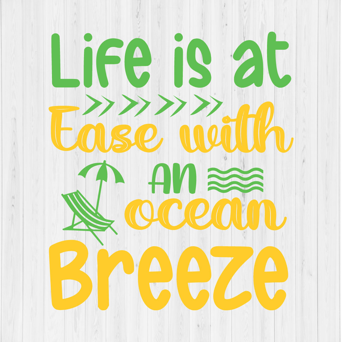 Life is at Ease with an Ocean Breeze cover image.