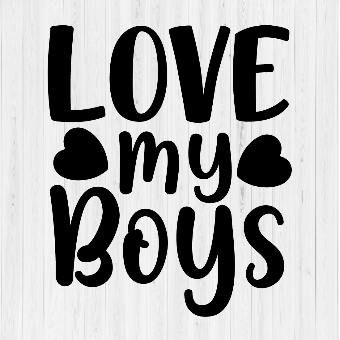 Love My Boys T-shirt preview image.