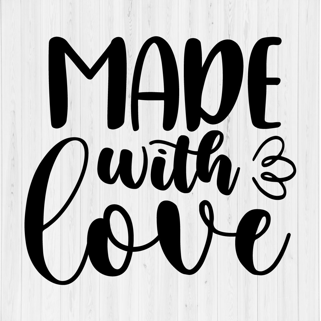 Made with love preview image.