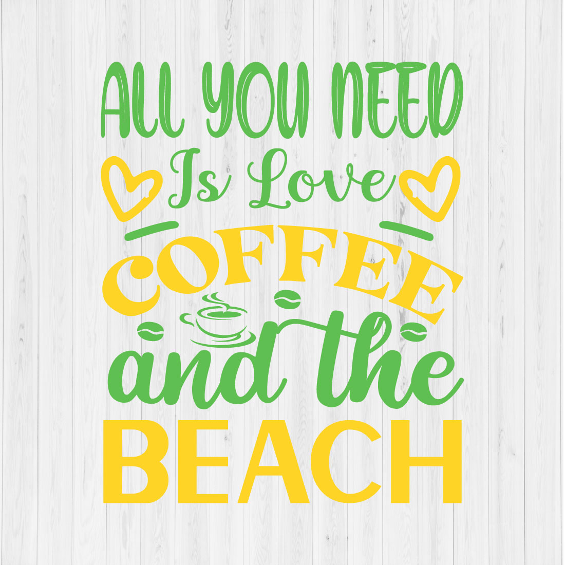 All you need is Love Coffee and the Beach preview image.