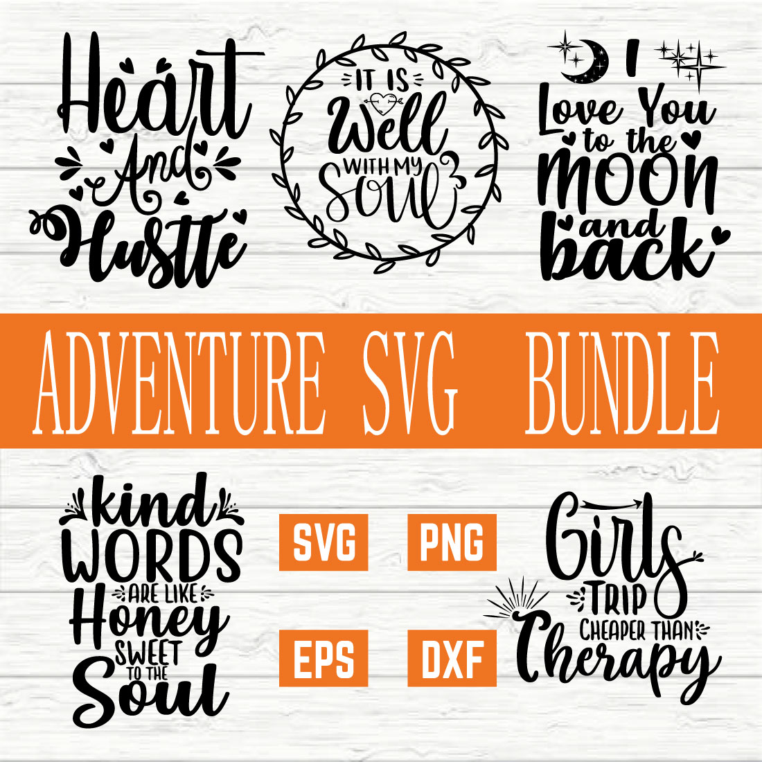 Adventure Typography Bundle vol 3 cover image.