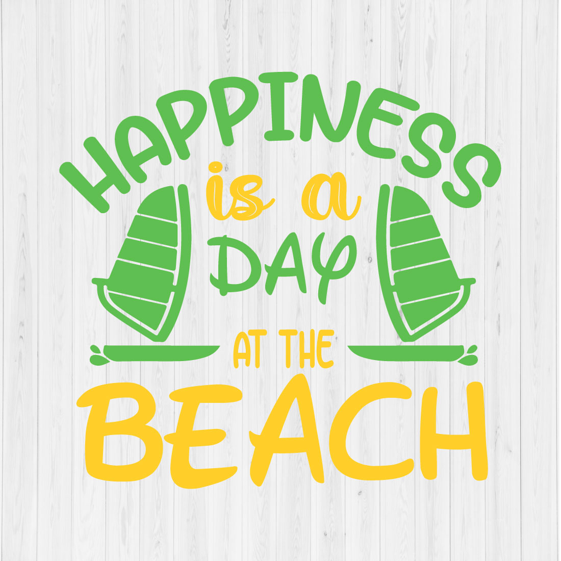 Happiness is a Day at the Beach preview image.