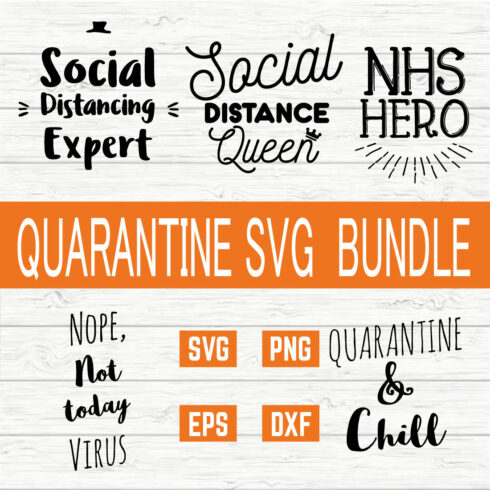 Quarantine Typography Bundle vol 3 cover image.