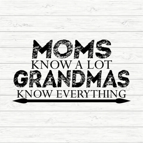 Moms Know A Lot Grandmas Know Everything cover image.
