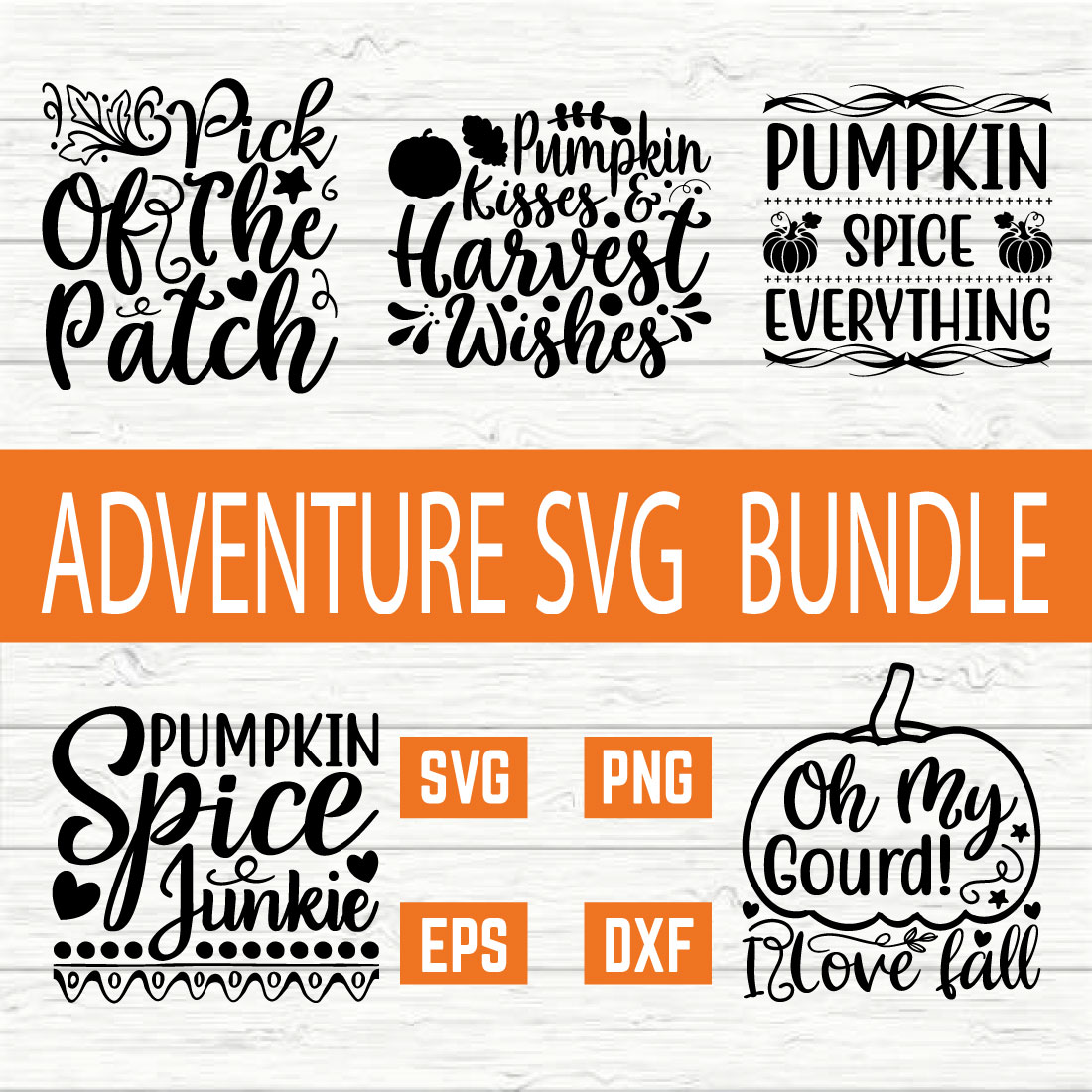 Autumn Typography Bundle vol 3 cover image.