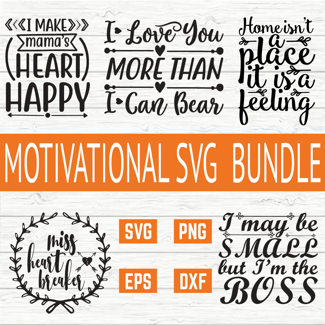 Motivational Design Bundle vol 20 preview image.