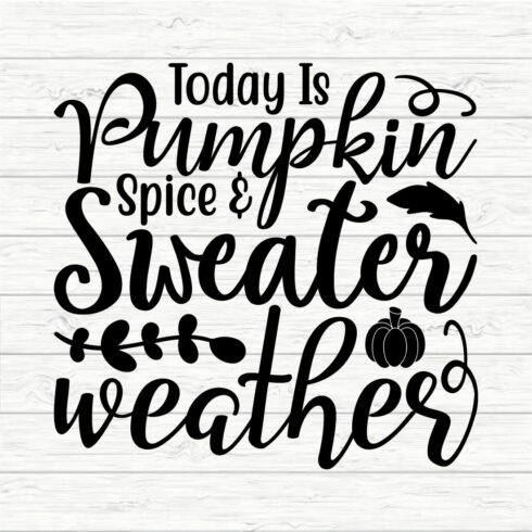 Today is spice & sweater weather cover image.