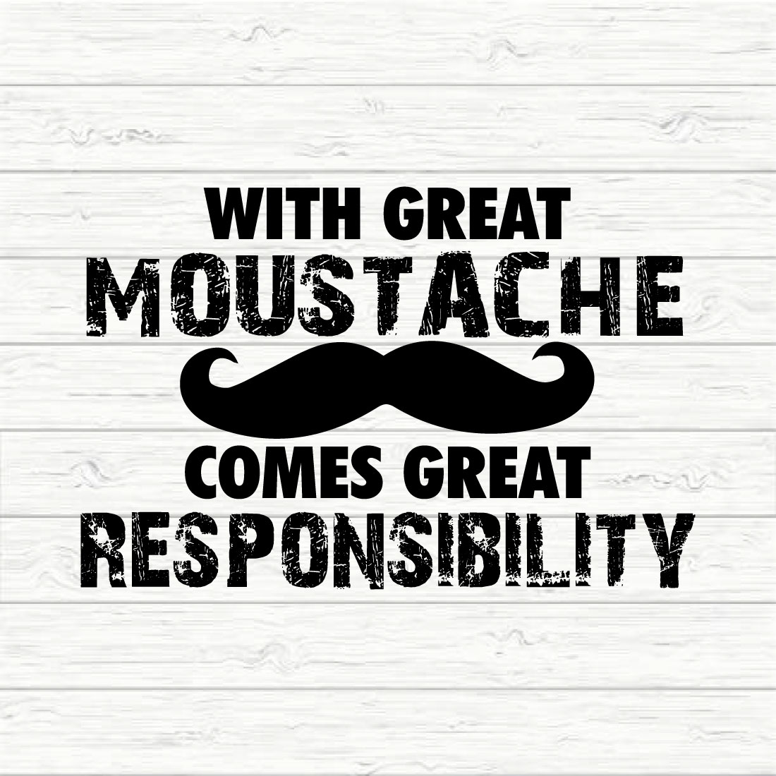 With Great Moustache Comes Great Responsibility cover image.